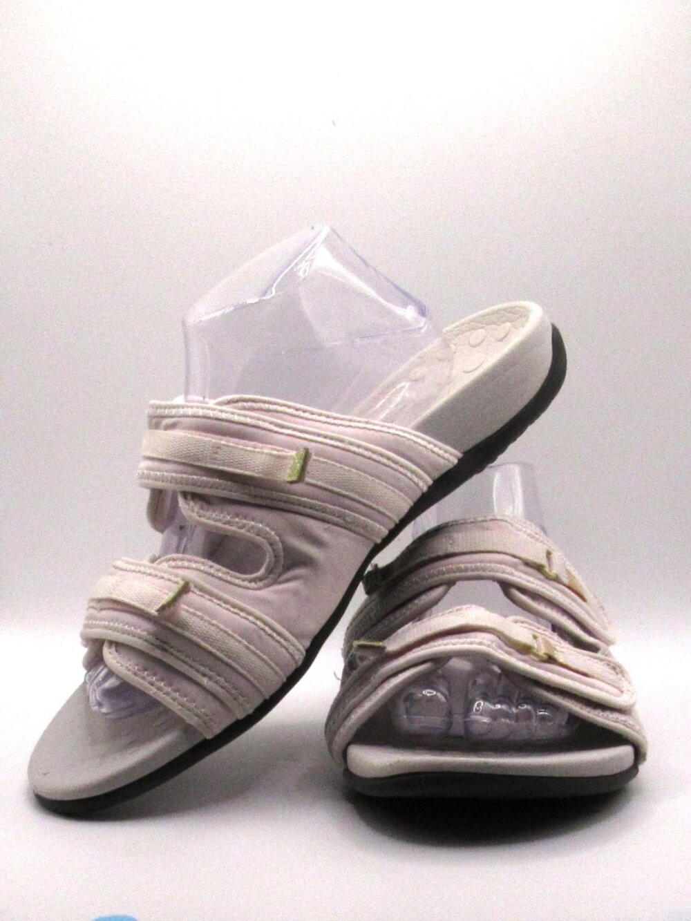 Vionic Off-White Women's Sarah Sandals Size 12 Wide Adjustable Excellent Cond